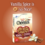 Vanilla Spice Cheerios Heart Healthy Cereal, Gluten Free Cereal With Whole Grain Oats, Family Size, 18 oz