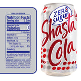 Shasta Zero Sugar Cola | 12-Pack of 12oz Cans | Bold Cola Taste | Sugar-Free | Zero Calories | Caffeinated