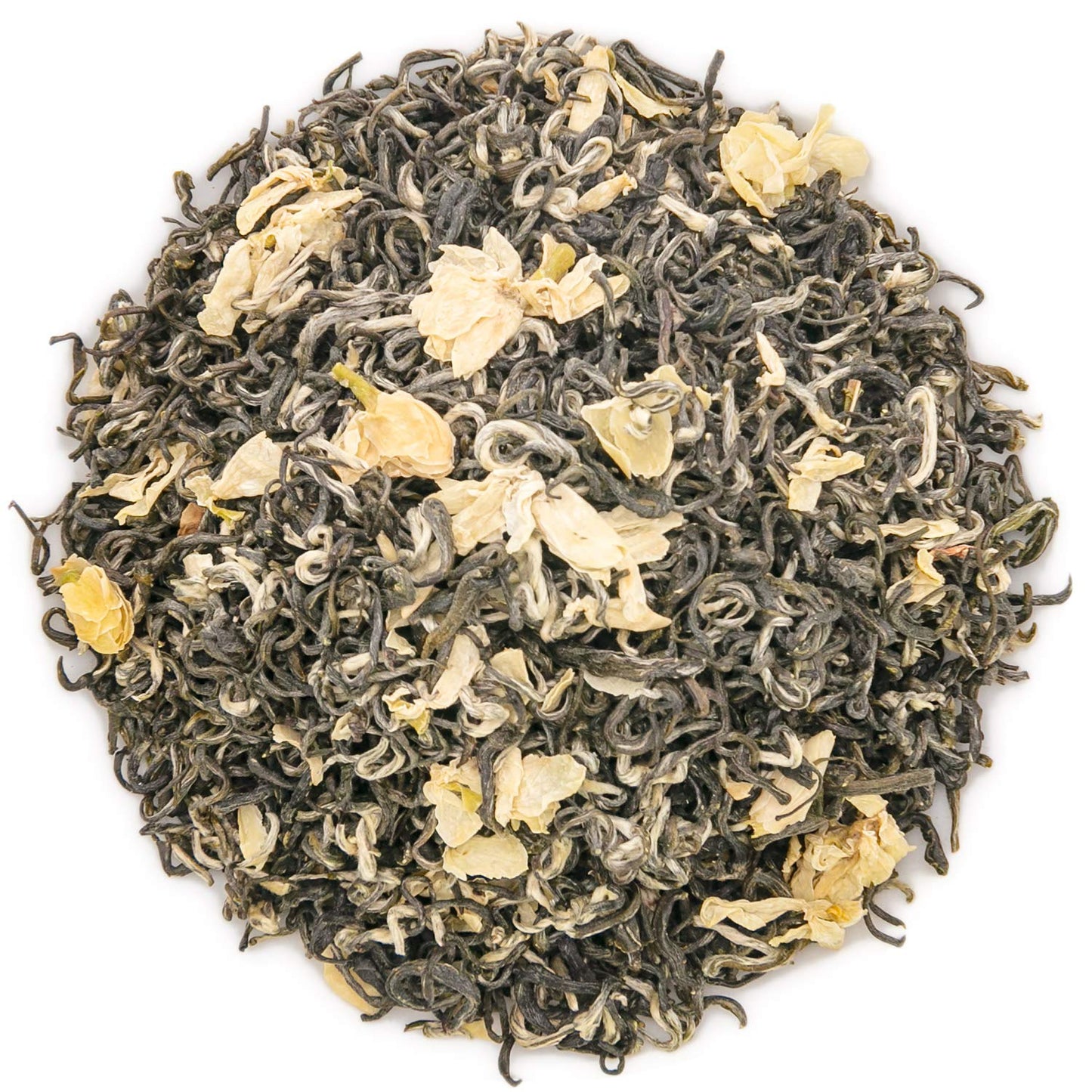 Oriarm 2026 Bi Tan Piao Xue Jasmine Tea Loose Leaf - Chinese Mao Feng Green Tea with Jasmine Flowers - Yuqian 1st Grade 225g Ziplock Resealable Bag