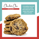 Bell's Reines Chocolate Chip Cookies With Sea Salt, Soft Gourmet Small Batch, Healthy Snacks, Bakery Fresh 12-Cookie Bag