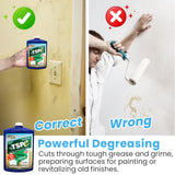 SURF PRO TSP e Organic Degreaser - Phosphate-Free, 500ml Concentrate Makes 6.6 Gal (25L) Solution - Biodegradable Cleaner for Walls, Trim, Siding - No