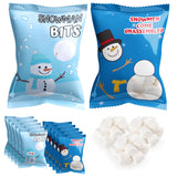 4E's Novelty 50 Packets Mini Marshmallows Individually Wrapped Packs for Hot Cocoa Toppers Christmas Marshmallows For Hot Chocolate Bar Supplies Party