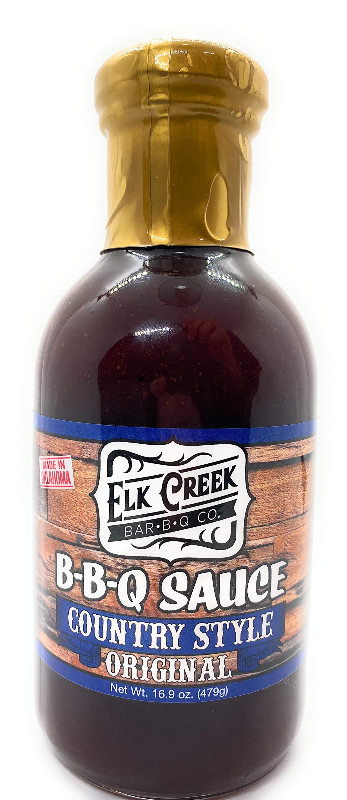 Country Style Original" BBQ Sauce by Elk Creek Bar-B-Q-Co. | Traditional Sweet & Savory Flavor | Best Barbeque Sauce | Dipping Sauce | Competition