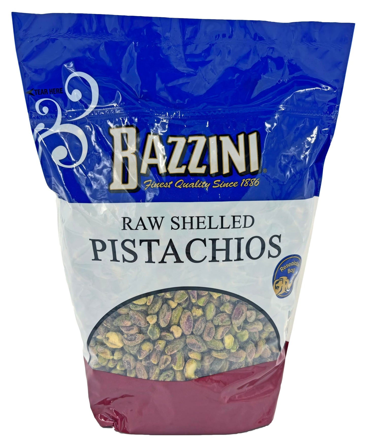 Bazzini - Raw Shelled California Pistachios - 3.25 lb Bag