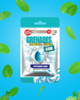 Grenades Gum - POWER PACK ICE - STRONG MINT GUM - 3-PACK, 90pcs - Mint Flavor Pack (Super-Uber Mint, Peppermint and Spearmint) - Ultimate Fresh Breath