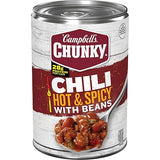 Campbell’s Chunky Hot and Spicy Chili With Beans, 16.5 oz Can
