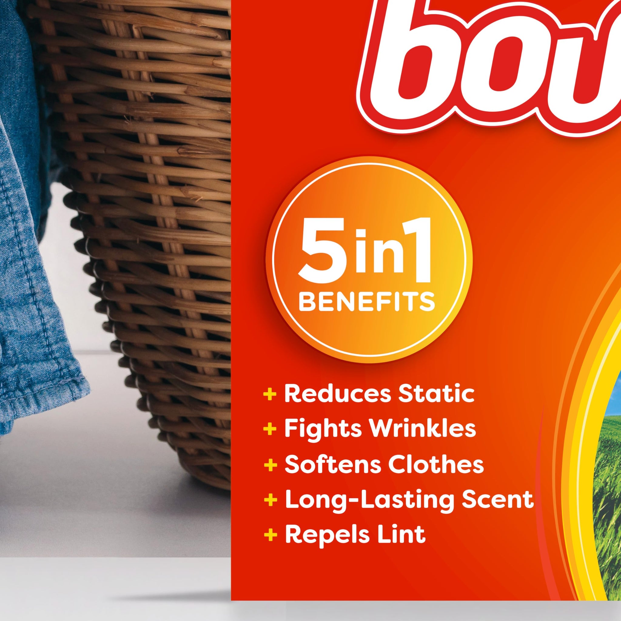 Bounce Fabric Softener Dryer Sheets, Outdoor Fresh Scent, 34 Count