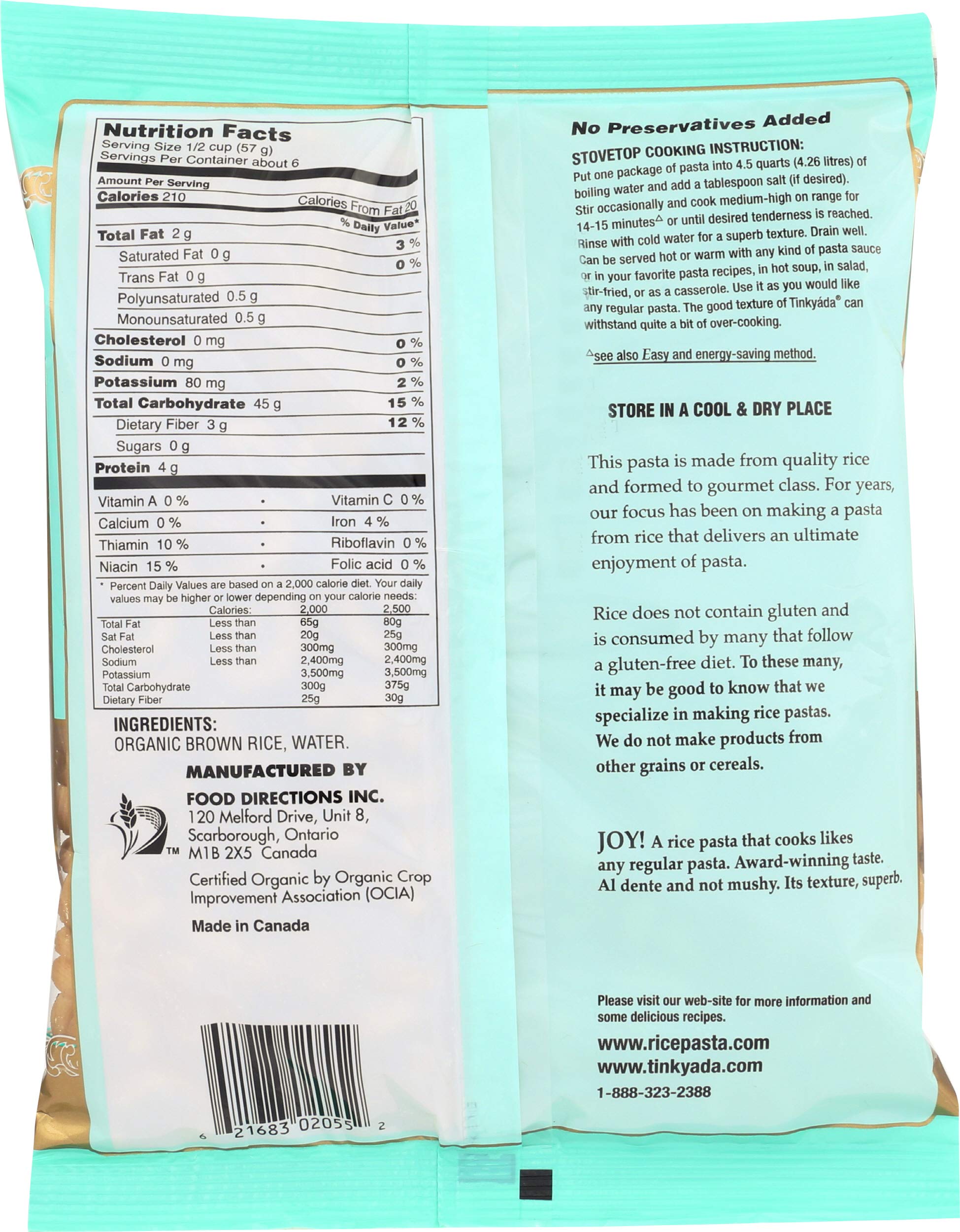 Tinkyada, Brown Rice Pasta Elbows, 12 oz