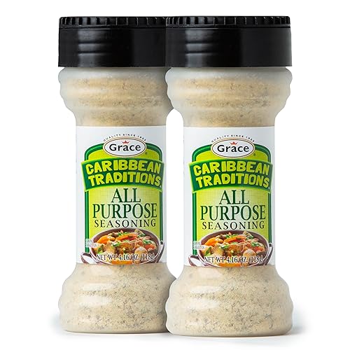 Grace Caribbean Tradition All Purpose Seasoning - 2 Pack - All Spices & Seasonings for Cooking - A Complete Veggie Blend - The Best Jamaican