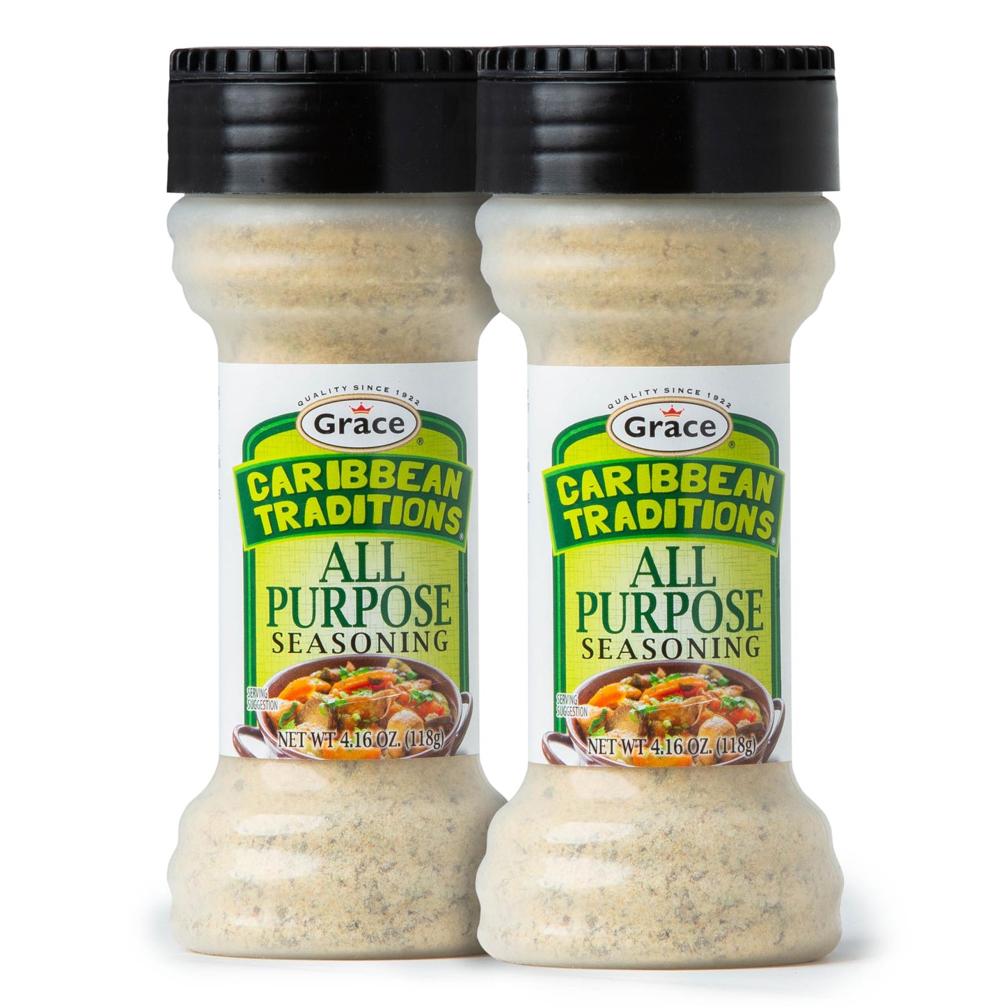 Grace Caribbean Tradition All Purpose Seasoning - 2 Pack - All Spices & Seasonings for Cooking - A Complete Veggie Blend - The Best Jamaican