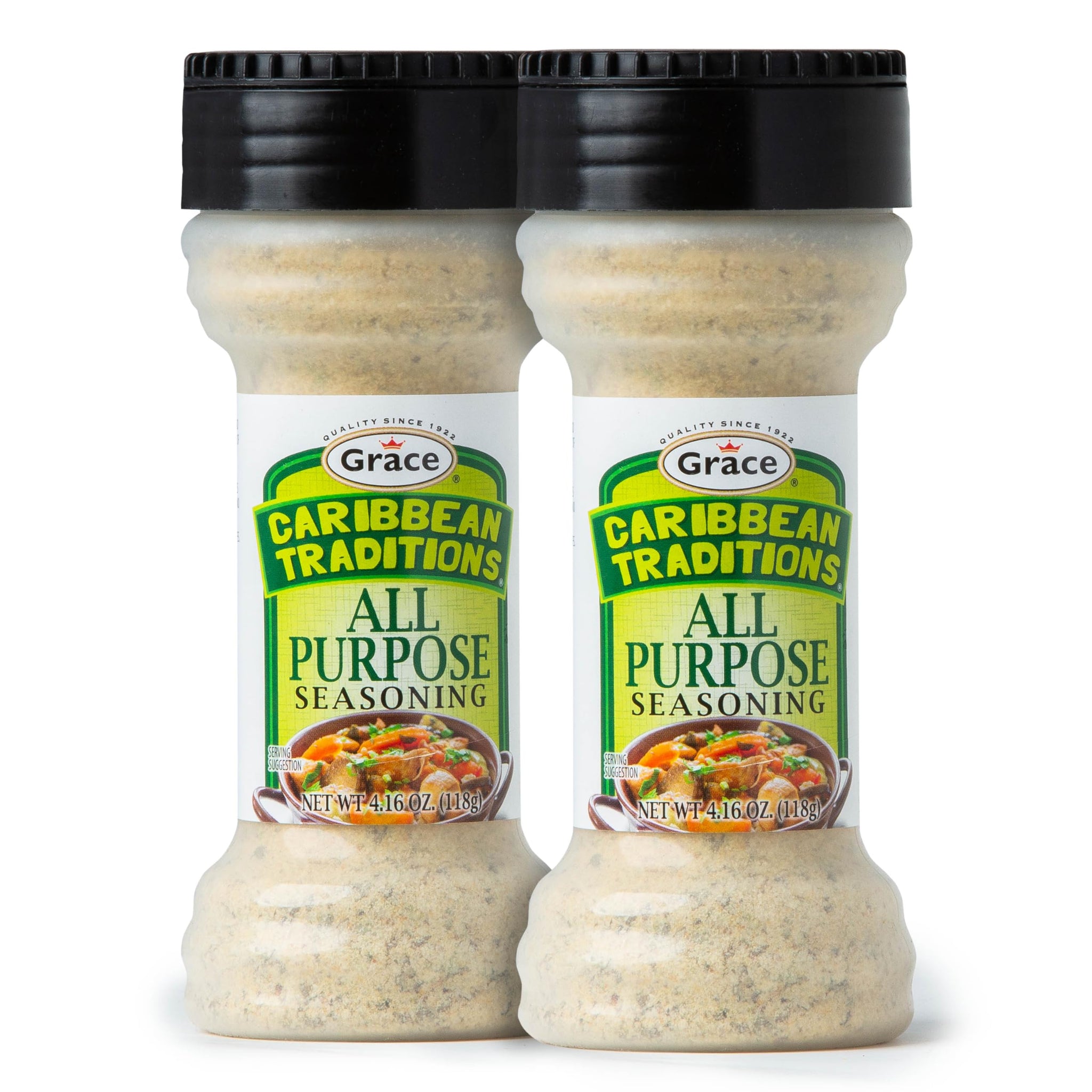 Grace Caribbean Tradition All Purpose Seasoning - 2 Pack - All Spices & Seasonings for Cooking - A Complete Veggie Blend - The Best Jamaican
