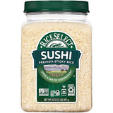 RiceSelect Sushi Rice, Premium Short Grain Sticky Sushi and Japanese Rice, Gluten-Free, Non-GMO, Kosher, 32oz Jar (Pack of 1)