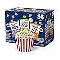 Real Popcorn Bags, Variety Pack, Individual Snack Bags, Popcorn Gift Set, Original, White Cheddar, Kettle Corn Popcorn (Pack of 36)