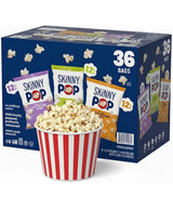 Real Popcorn Bags, Variety Pack, Individual Snack Bags, Popcorn Gift Set, Original, White Cheddar, Kettle Corn Popcorn (Pack of 36)