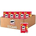 Pringles Potato Crisps Chips, Lunch Snacks, Office and Kids Snacks, Grab N' Go, Original (12 Cans)