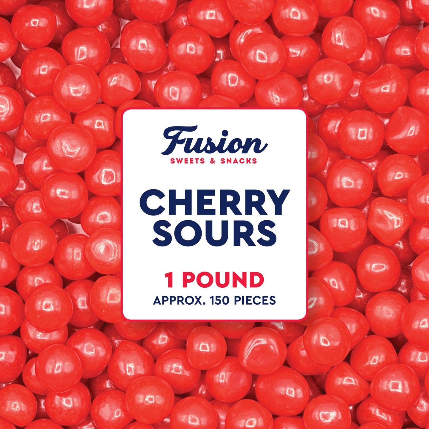 Cherry Sours Candy, 1 Pounds Bulk Cherry Candies - Chewy Jelly Candy Balls, Red Sour Balls, Old Fashioned Sweet Tangy Sour Valentine's Day Treats