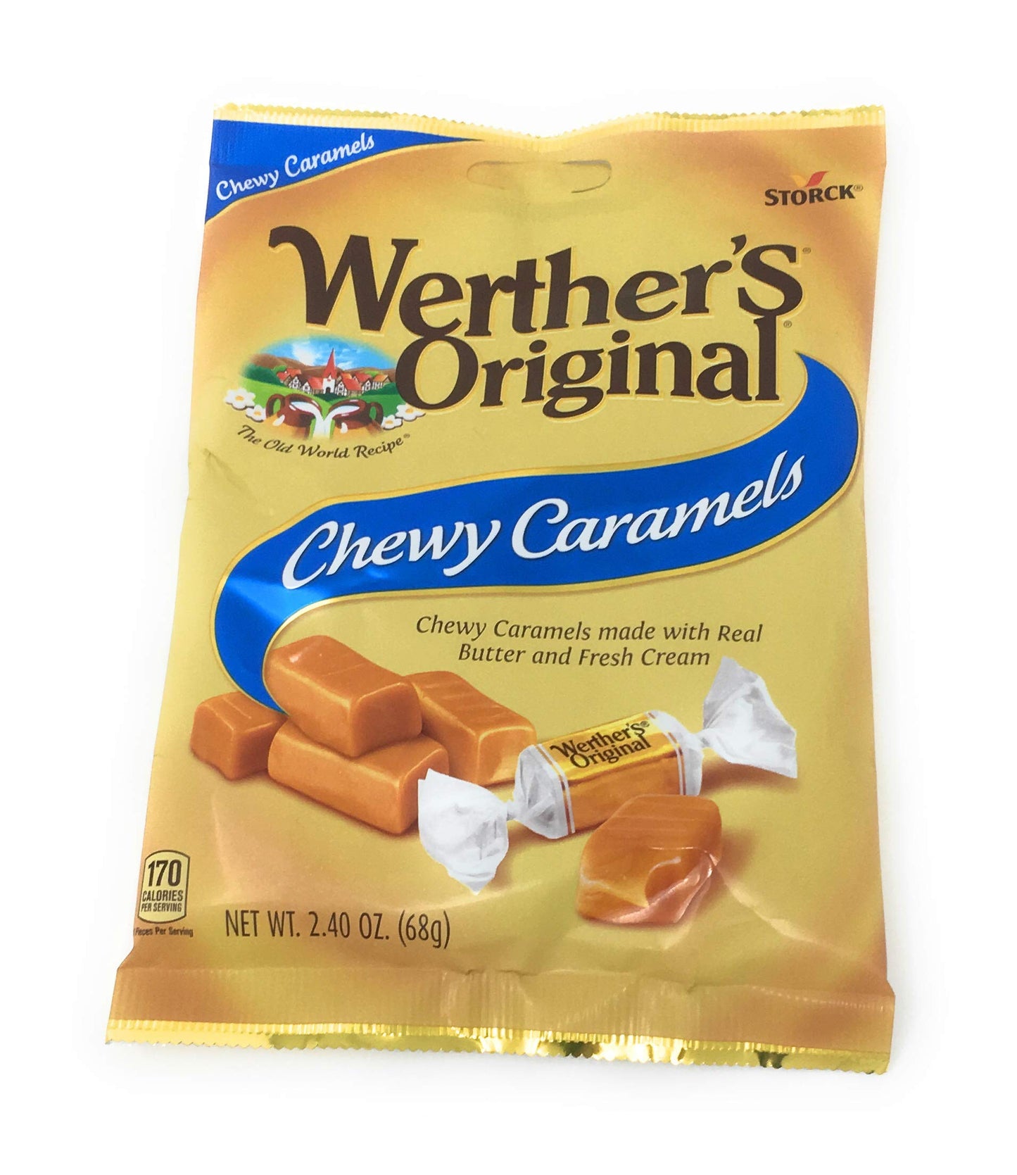 Werther's Candy Variety Pack - Original Hard Candies, Chewy Caramels, Creamy Filled, Caramel Apple Filled, Individually Wrapped Treats for Halloween