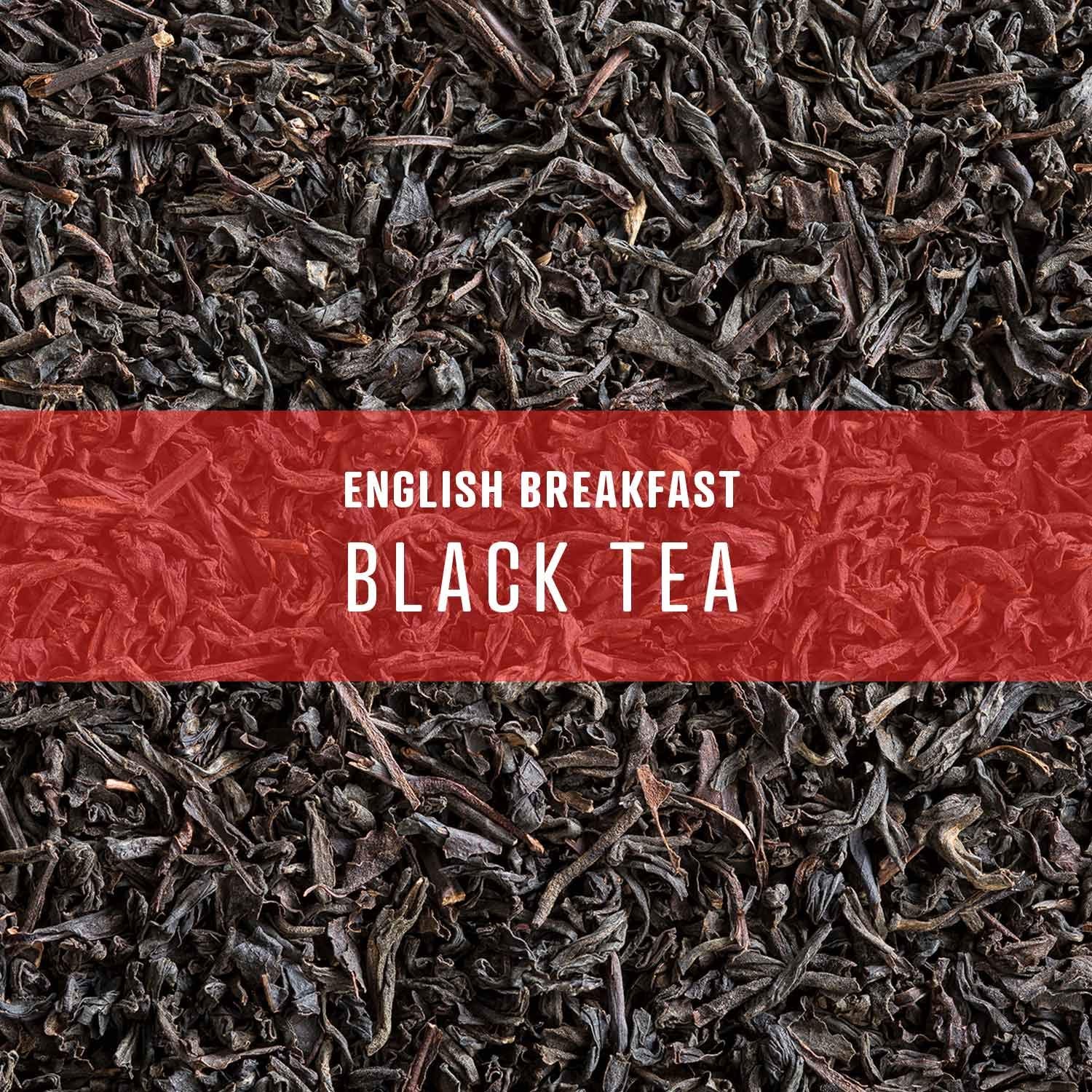Elevate Tea ENGLISH BREAKFAST BLACK TEA, Loose Leaf Tea Blend, 30 servings, 3 Ounce Pouch, Caffeine Level: High, Single Unit, 3 Ounce (Pack of 1)