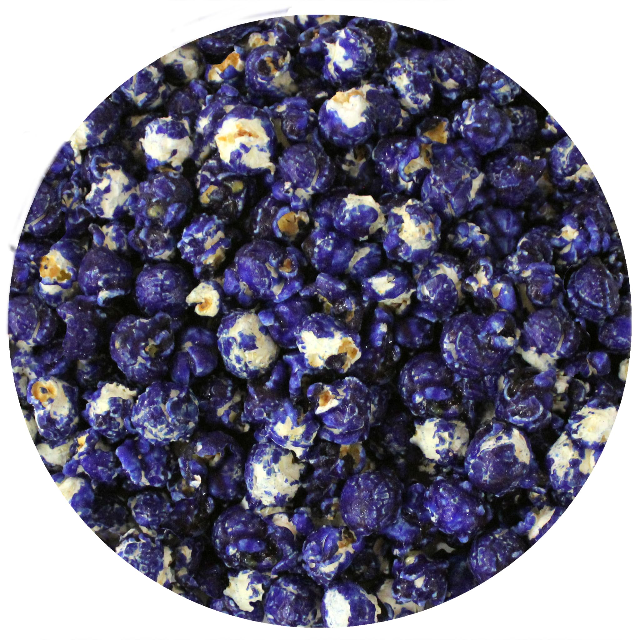 Blue Popcorn Bucket with Scoop, 20 Ounce, Blueberry Flavored, The Hampton Popcorn & Candy Company