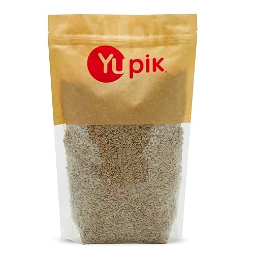 Yupik Roasted Salted Sunflower Seeds, No Shell, 2 lb (35.2 oz), Gluten-Free, Vegan, Kosher, Shelled Seeds, Source of Fiber & Iron, Plant-Based