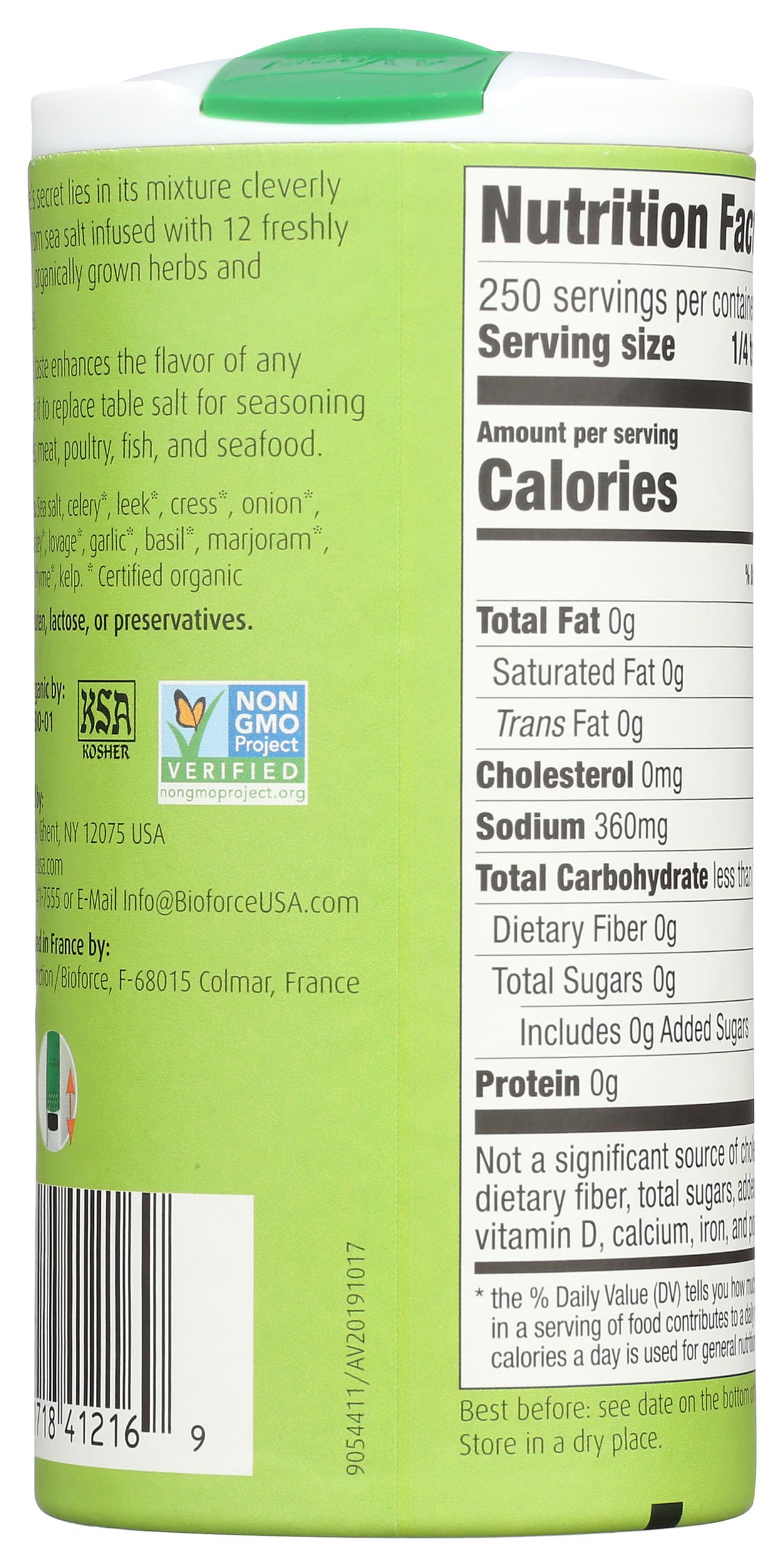 A VOGEL Organic Herbed Sea Salt, 8.8 OZ