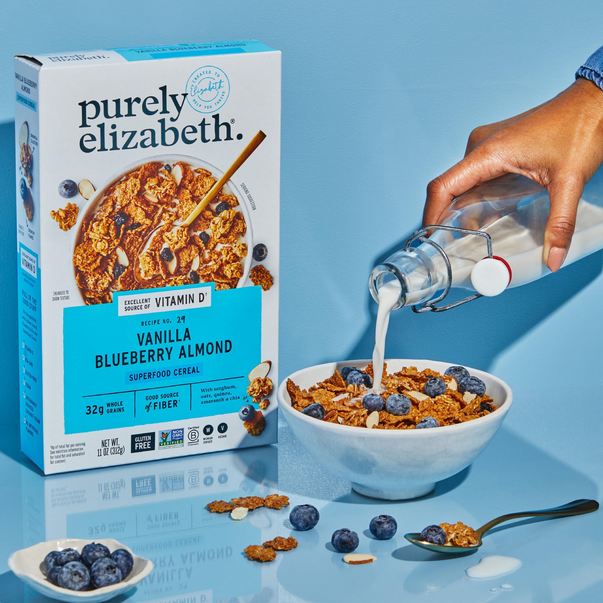 Purely Elizabeth, Vanilla Blueberry Almond Cereal, 11 Ounce