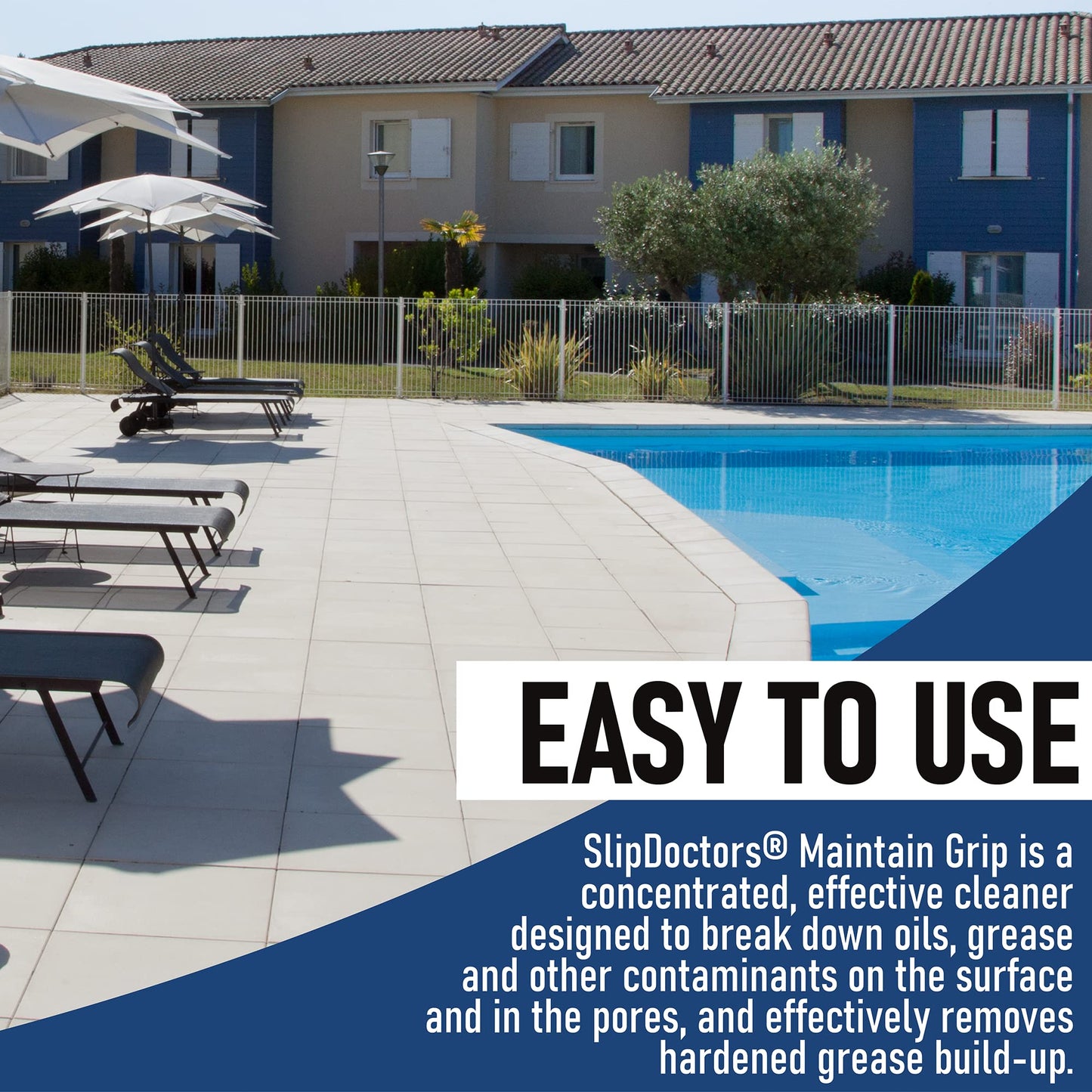 Maintain Grip Non-Slip Cleaner (Gallon) Concentrated Floor Cleaner for Tiles, Concrete and Natural Stone…