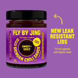 FLYBYJING Sweet + Spicy Sichuan Chili Sauce: Premium Sweet Chili Oil for Drizzling, Stir Fry & Marinades - Tangy, Savory, Vegan Hot Sauce - Good on