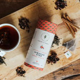 Kazi Yetu - Hibiscus Star - 100% Natural Herbal Blend - Caffeine Free - Biodegradable Pyramid Tea Bags - Hot or Cold Brew - Great for Relaxation