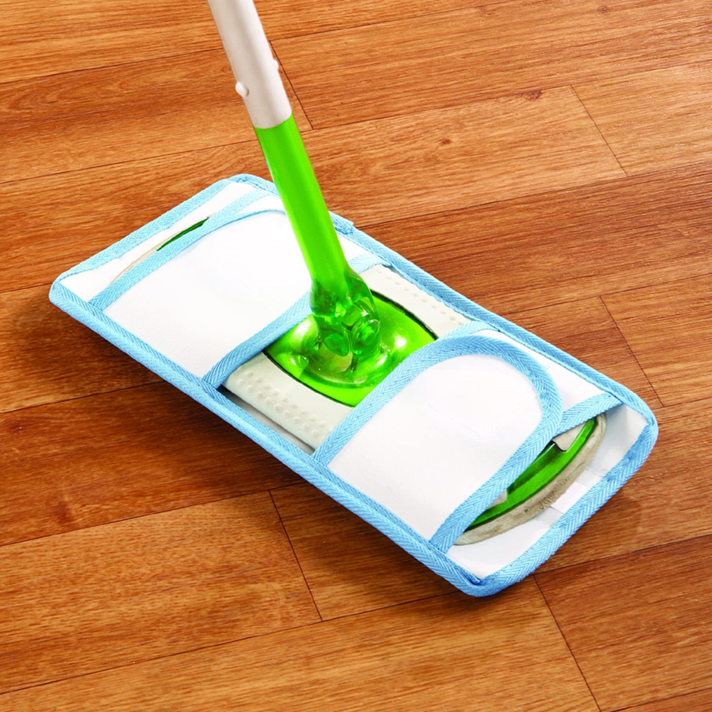 Collections Etc Reusable Mop Cleaning Pads, Cleaning Products for Hard-Surfaced Floors - Set Of 2, Machine Washable
