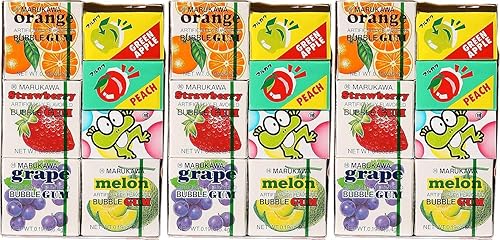 Marukawa 7 Pack Bubble Gum 1.29oz (3 Pack)