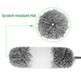 BOOMJOY Microfiber Feather Duster with Extendable Pole and Bendable Head, 100" Telescoping Duster for Cleaning Ceiling, Fan, Furniture