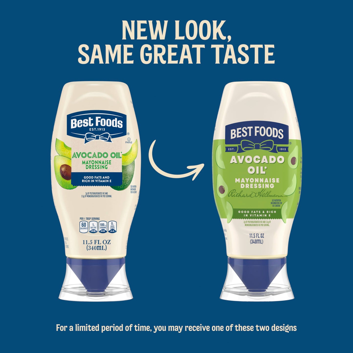 Best Foods Mayonnaise Dressing Avocado Oil Simple Pleasure with Good Fats, Rich in Vitamin E 11.5 Fl Oz