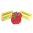 ½ Dz. Teacher Apples Cookies! Apples Rulers Gift idea, Back to School Themed Party Thank You Gift!