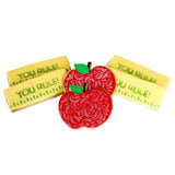 ½ Dz. Teacher Apples Cookies! Apples Rulers Gift idea, Back to School Themed Party Thank You Gift!