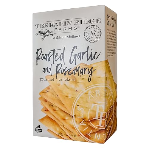Terrapin Ridge Farms Rosemary Garlic Crackers - One 4 Ounce Box
