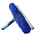 Bring It On Professional Window Squeegee with Microfiber Scrubber 10 Inch