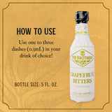 Fee Brothers Grapefruit Cocktail Bitters - Aromatic Cocktail Mixer & Concentrated Flavoring, Gluten Free, Vegan-Friendly, 5 fl oz