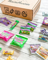 Munchie Mountain Limited Edition 40-Count Easter Care Package and Box of Easter Candy for classrooms, friends, family, grandkids, college students