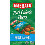 Emerald 34325 100 Calorie Pack All Natural Almonds, 0.63oz Packs, 7/Box