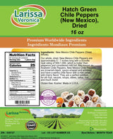 Hatch Green Chile Peppers (New Mexico), Dried (16 oz, ZIN: 526727)