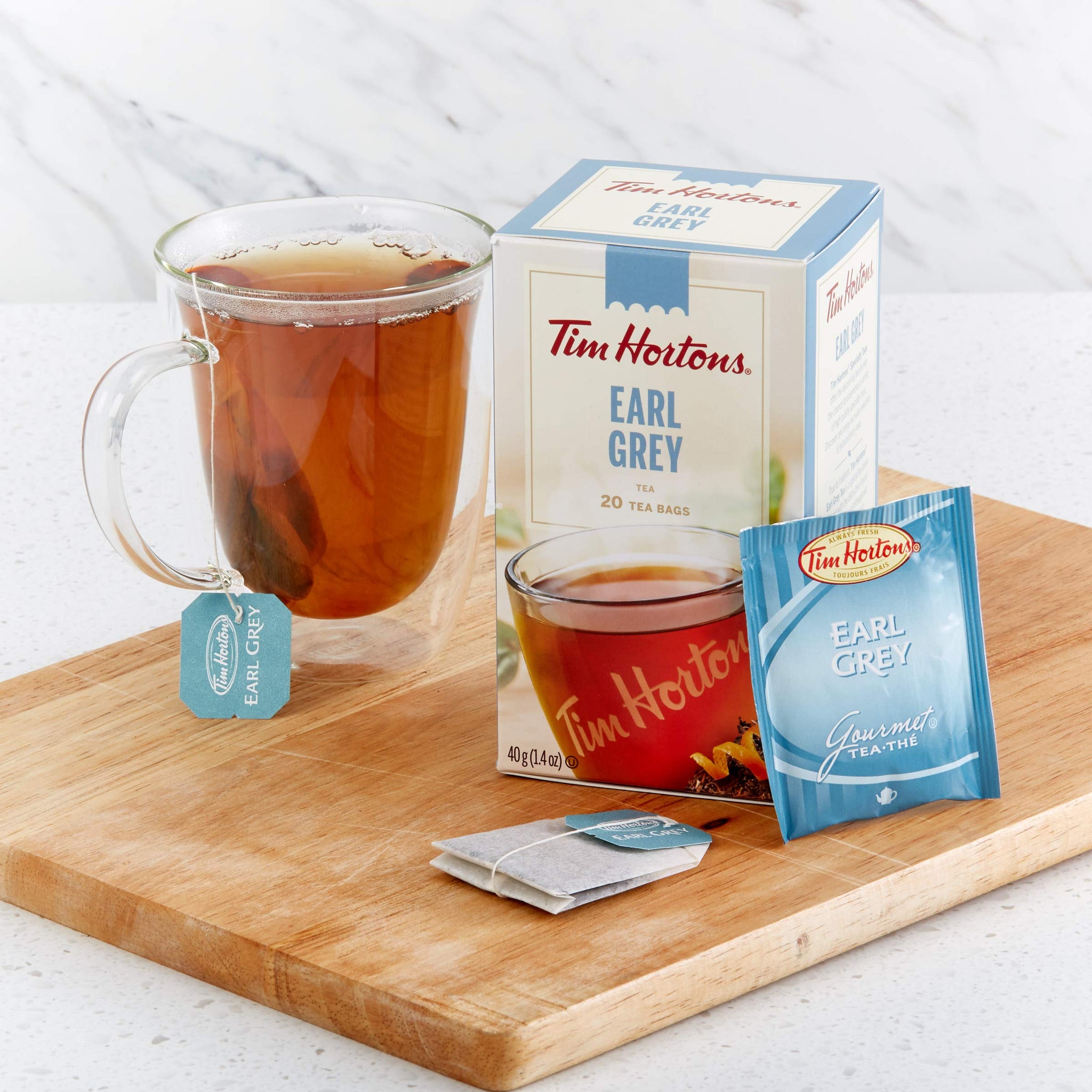 Tim Hortons Earl Grey Tea Bags, 20 count, 40g | 1.4oz {Imported from Canada}