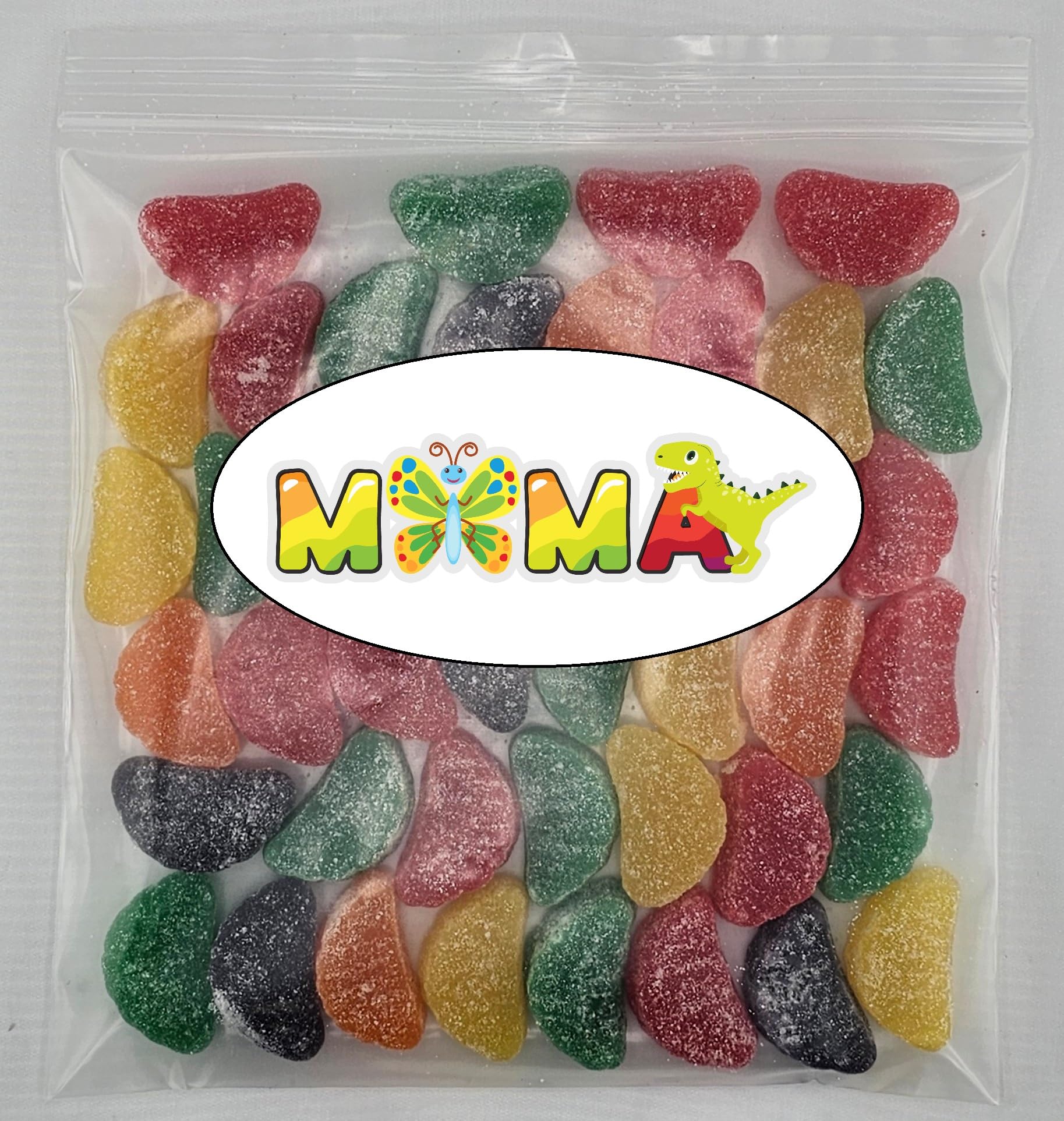 MiMa MiMa Assorted Gummy Candy - Fruity, Chewy Candy in Fun Shapes - Holiday Candy for Christmas Gifts & Stocking Stuffers- Assorted Fruit Slices 1lb