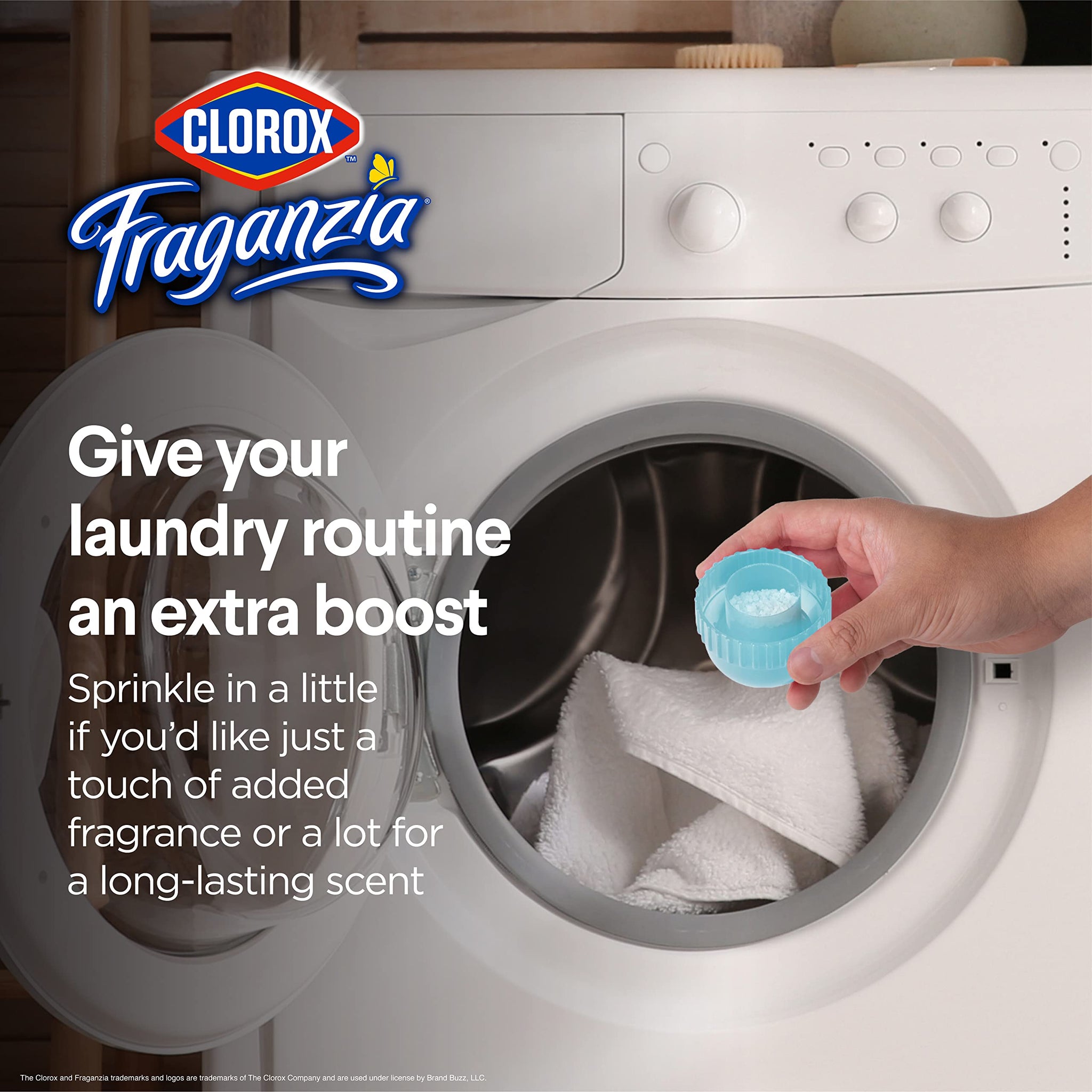 Clorox Fraganzia In-Wash Laundry Scent Booster Crystals, Ocean Scent Fragrance Beads for Clothes and Linens, Safe for All Fabrics and Colors, HE