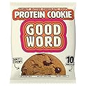 Good Word, Soft & Chewy Peanut Butter Protein Cookie, 10g Protein, Gluten Free, Dairy Free, No Refined Sugar, 1.69 oz