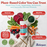 Bakerpan Red Oil-Based Dye-Free Food Coloring Powder for Baking - 30g - Plant-Based, Natural Coloring for Buttercream Frosting, Chocolate, Candy