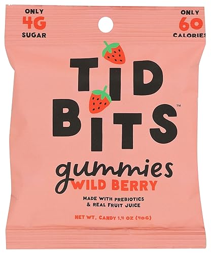 Tid Bits, Gummies Wild Berry, 1.4 Ounce