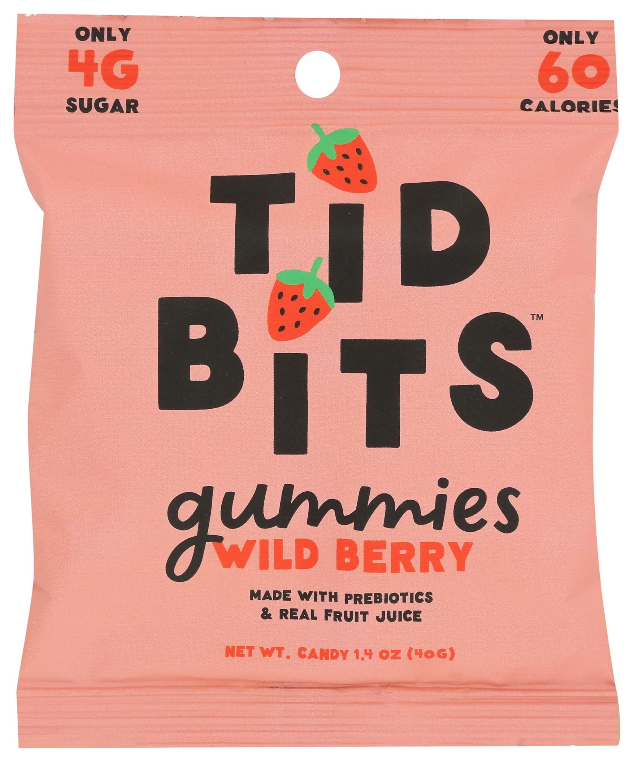 Tid Bits, Gummies Wild Berry, 1.4 Ounce