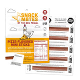 New Primal Snack Mates Pepperoni Pizza Chicken Sticks, Gluten Free Healthy Snacks for Kids, Low Sugar High Protein Back to School Snacks, Mini Paleo