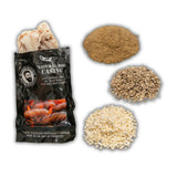 Bearded Butchers Mushroom & Swiss Bratwurst DIY Kit - Brats with Seasoning, Swiss Cheese, Mushroom Bits & 32mm-35mm Natural Hog Casings - Great